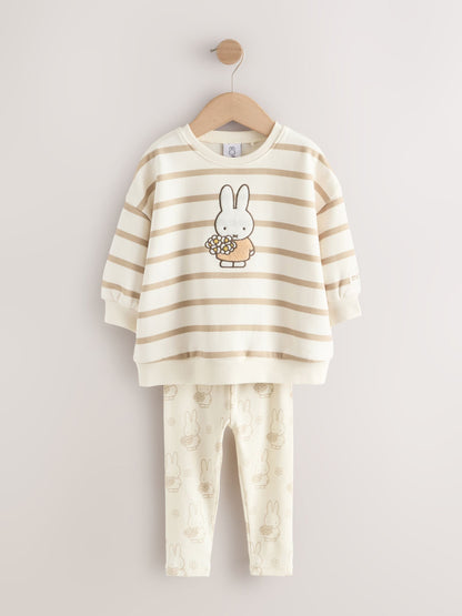 Cream Stripe Miffy Sweatshirt & Leggings Set (3mths-7yrs) image 5