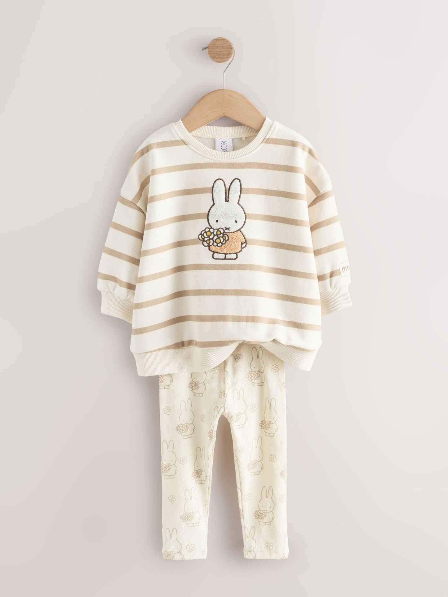 Cream Stripe Miffy Sweatshirt & Leggings Set (3mths-7yrs) image 6