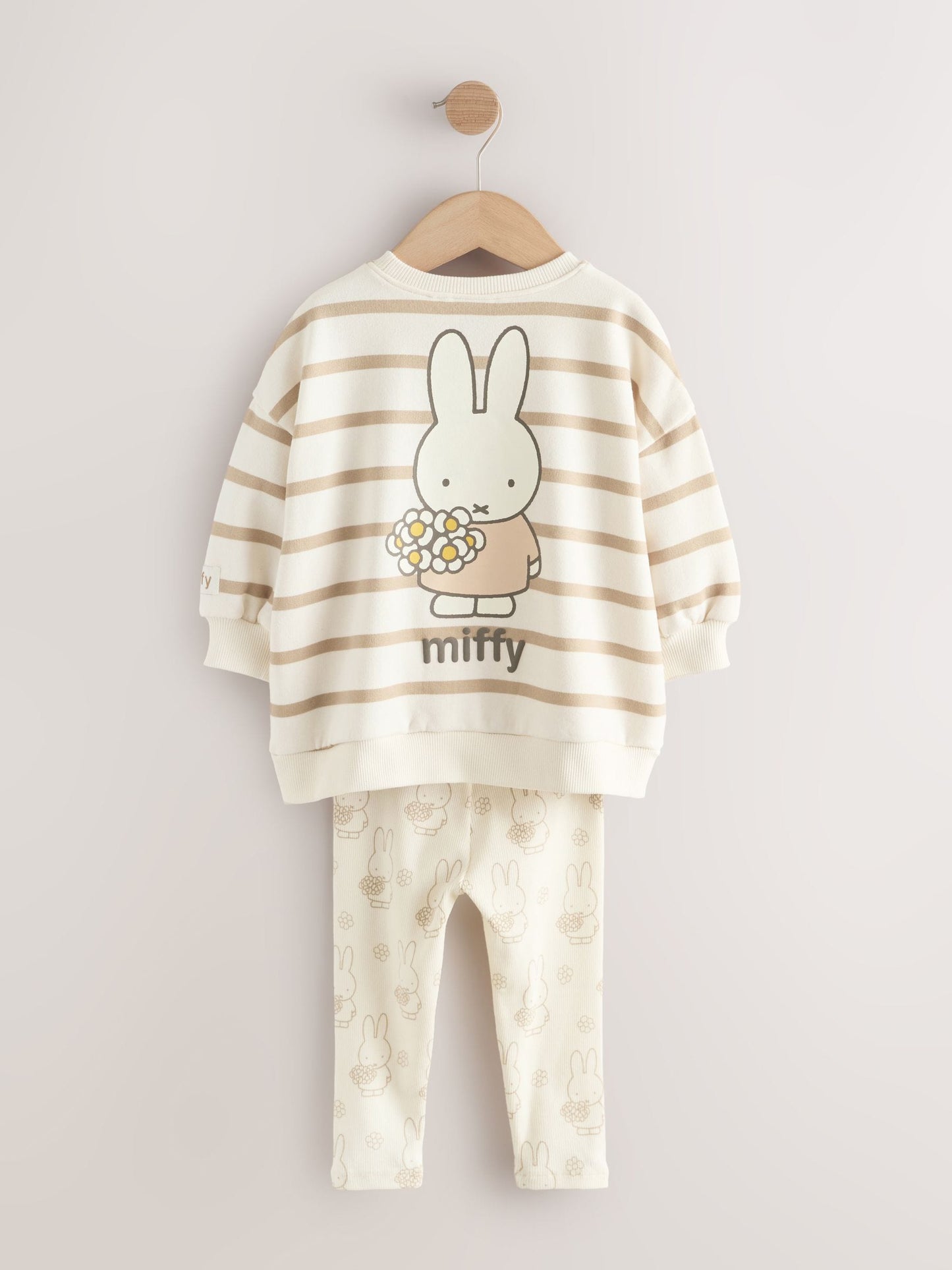 Cream Stripe Miffy Sweatshirt & Leggings Set (3mths-7yrs) image 7