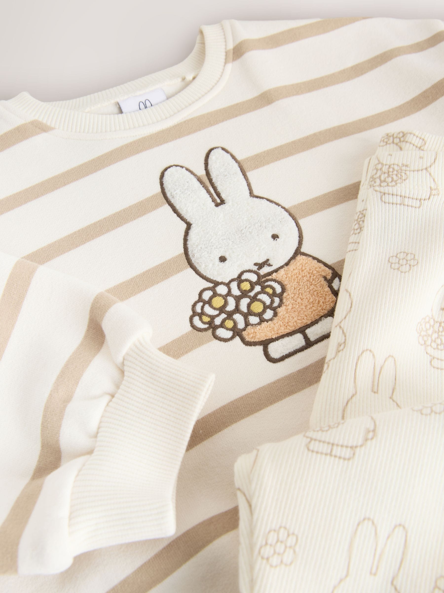 Cream Stripe Miffy Sweatshirt & Leggings Set (3mths-7yrs) image 9