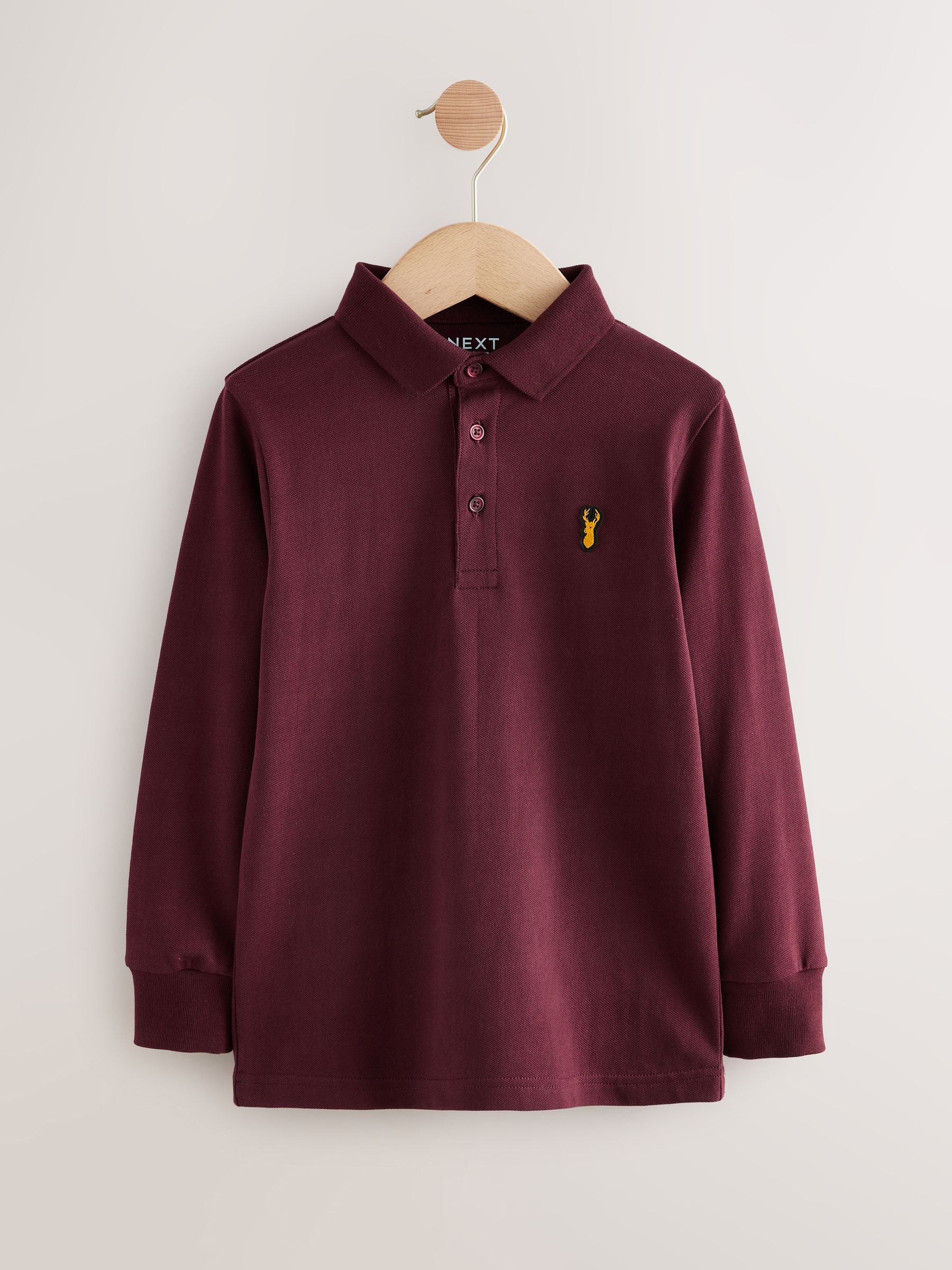 Dsiney Kidz - Berry Long Sleeve Polo Shirt (3-16yrs) image 1