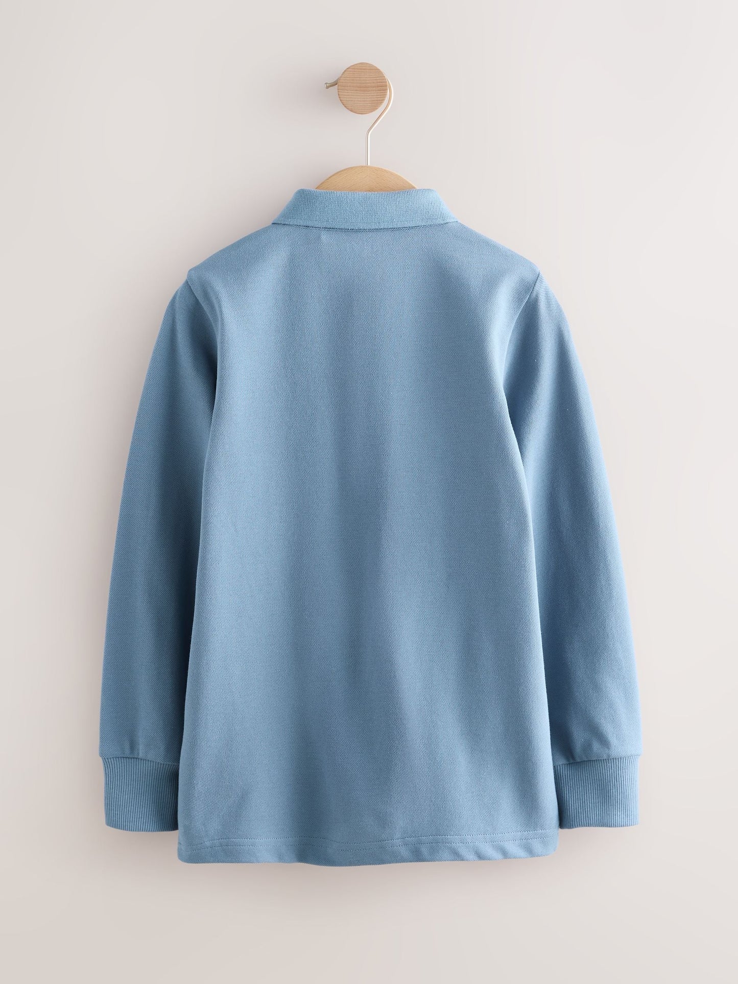 Dsiney Kidz - Mid Blue Long Sleeve Polo Shirt (3-16yrs) image 2