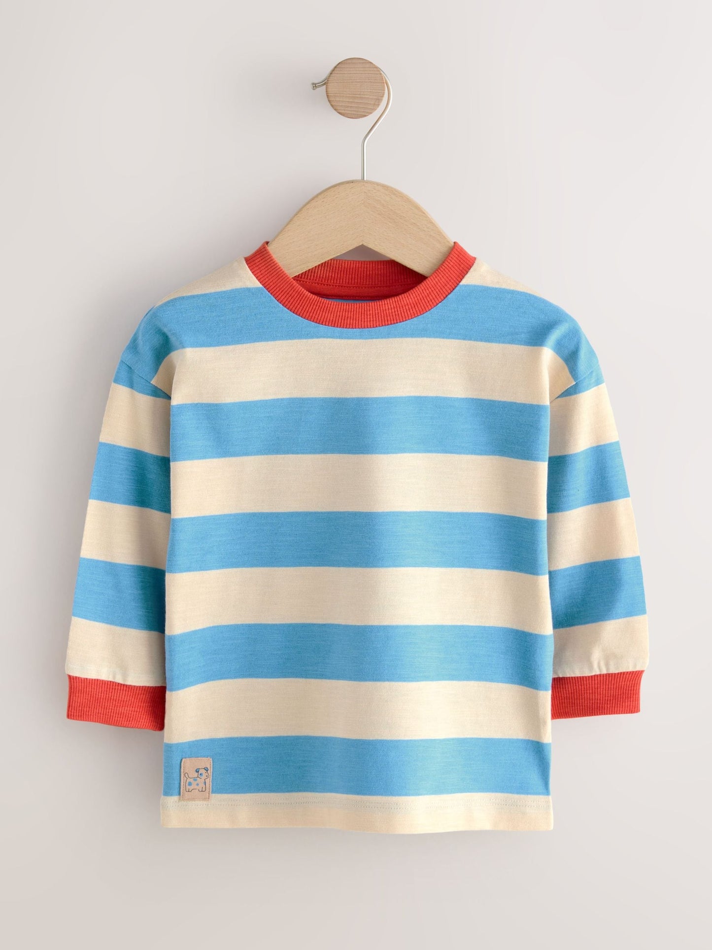 Multi Dogs Long Sleeve Graphic Print T-Shirts 3 Pack (3mths-7yrs) image 5