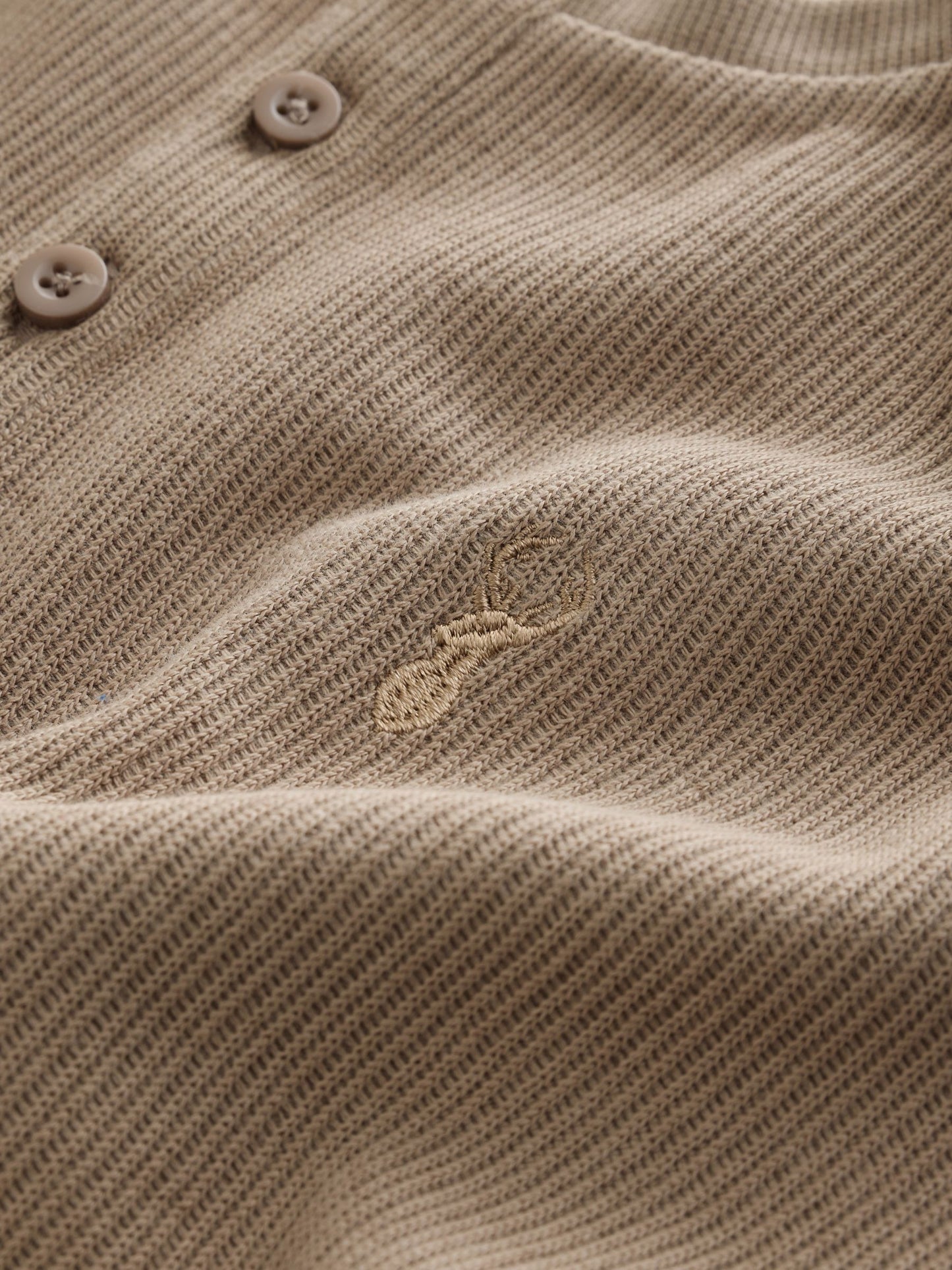 Dsiney Kidz - Stone Textured Long Sleeve Henley Neck T-Shirt (3-16yrs) image 3