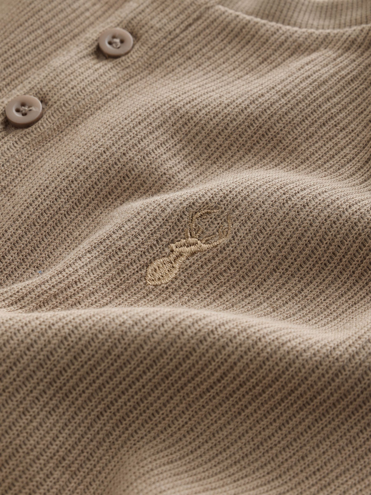 Dsiney Kidz - Stone Textured Long Sleeve Henley Neck T-Shirt (3-16yrs) image 3