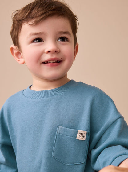 Blue Long Sleeve Top and Leggings Set (3mths-7yrs) image 3