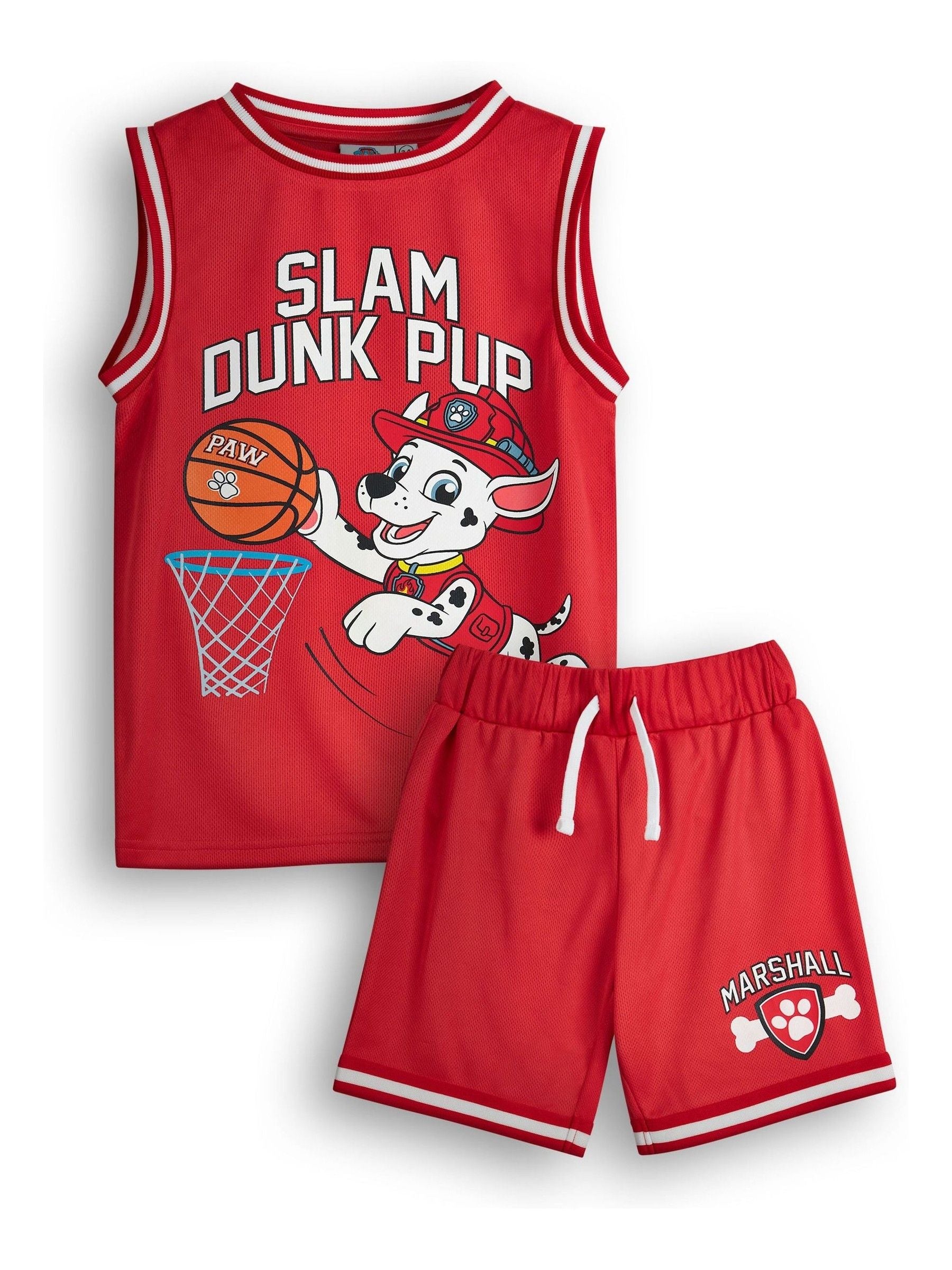 Dsiney Kidz - Vanilla Underground Red Paw Patrol Kids Marshall 2 Piece Basketball Set image 1
