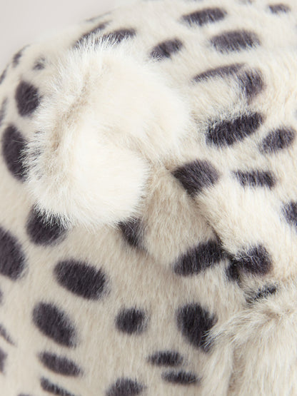 Leopard Faux Fur Earred Baby Trapper Hat - image 4