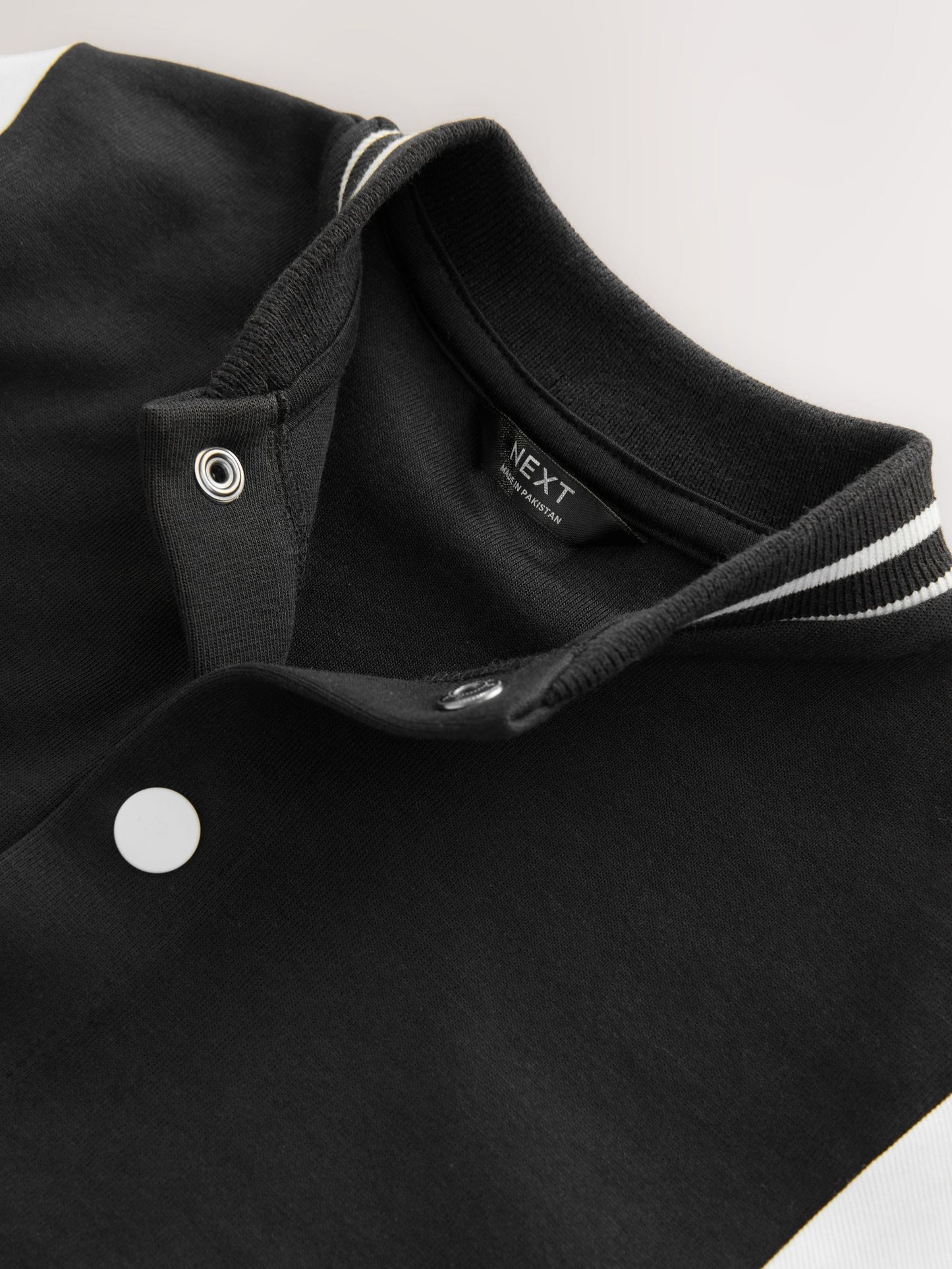 Black/Ecru Jersey Bomber Jacket (3mths-7yrs)