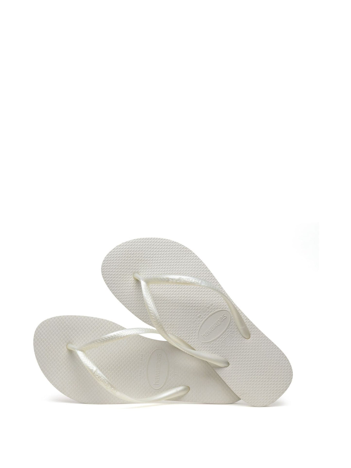 Havaianas White Kids Slim Flip Flops image 5