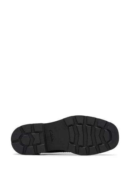 Clarks Black Patent Standard Fit (F) Older Girls Eris Pure Brogues image 6