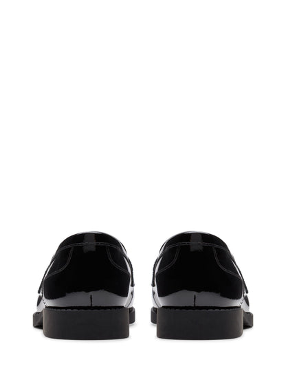 Dsiney Kidz - Clarks Black Patent Standard Fit (F) Older Girls Tappa Edge Loafers image 5