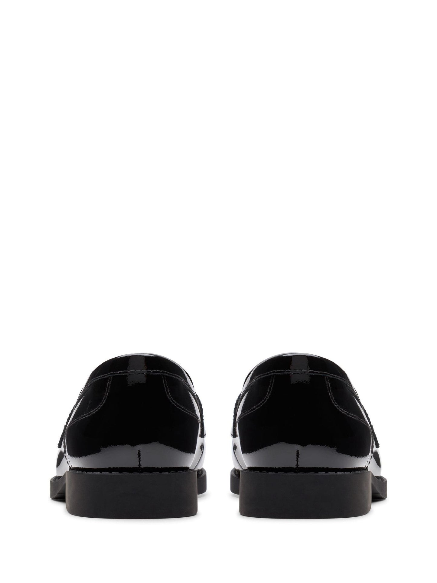 Dsiney Kidz - Clarks Black Patent Wide Fit (G) Older Girls Tappa Edge Loafers image 5
