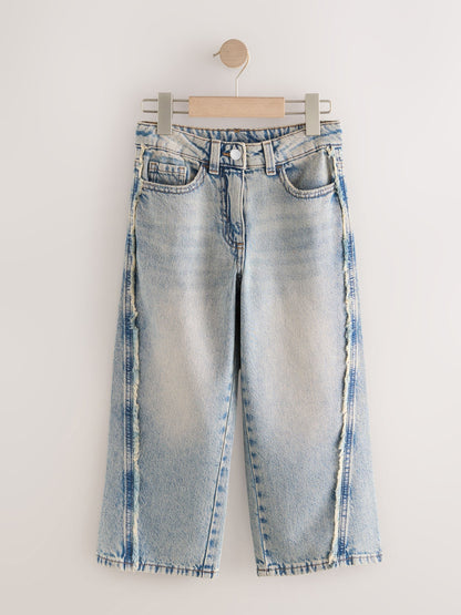 Dsiney Kidz - Denim Fray Seam Wide Leg Jeans (3-16yrs) image 1
