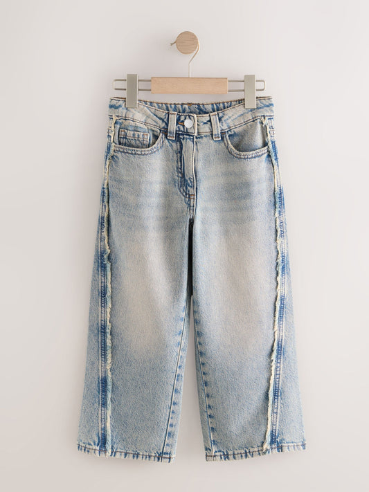 Dsiney Kidz - Denim Fray Seam Wide Leg Jeans (3-16yrs) image 1