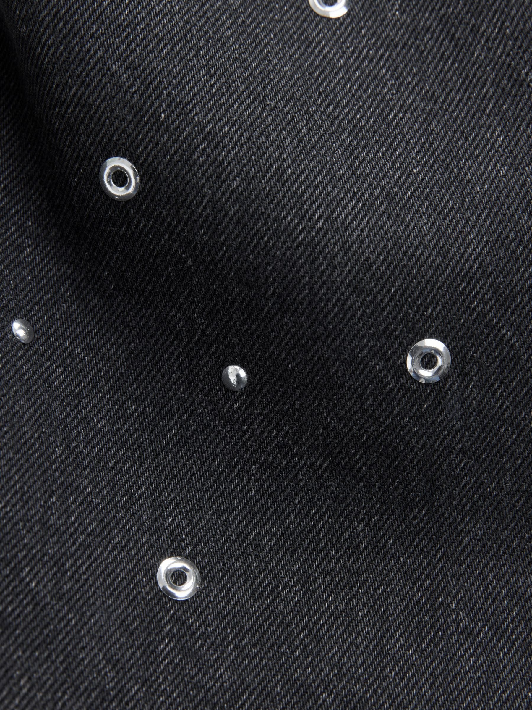 Dsiney Kidz - Charcoal Grey Stud Embellished Wide Leg Jeans (3-16yrs) image 4