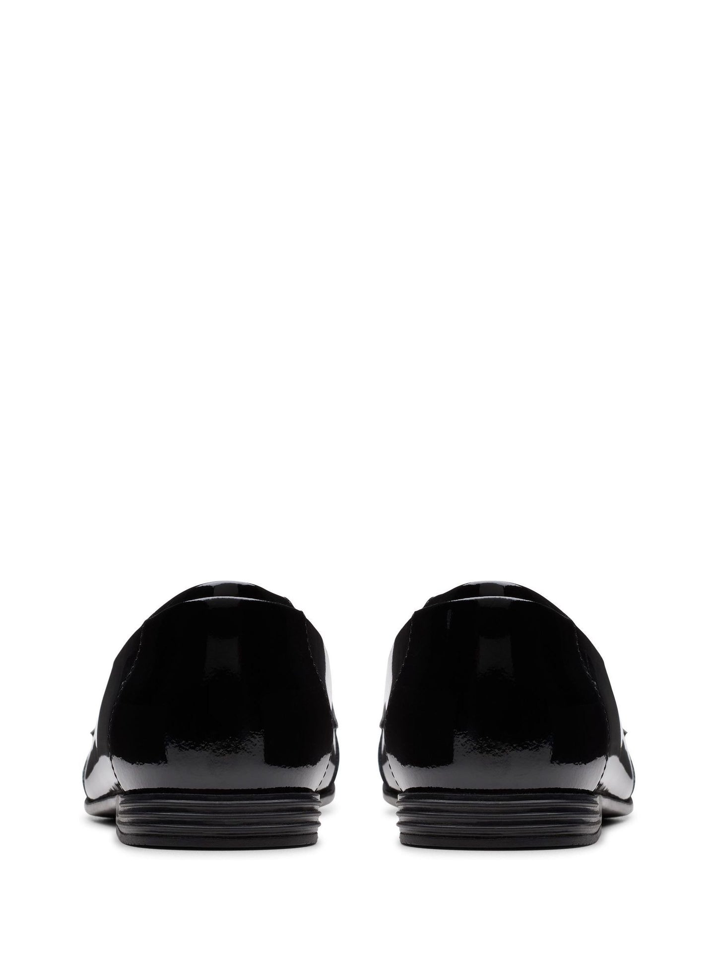 Dsiney Kidz - Clarks Black Patent Standard Fit (F) Finja Loafer Older Shoes image 5