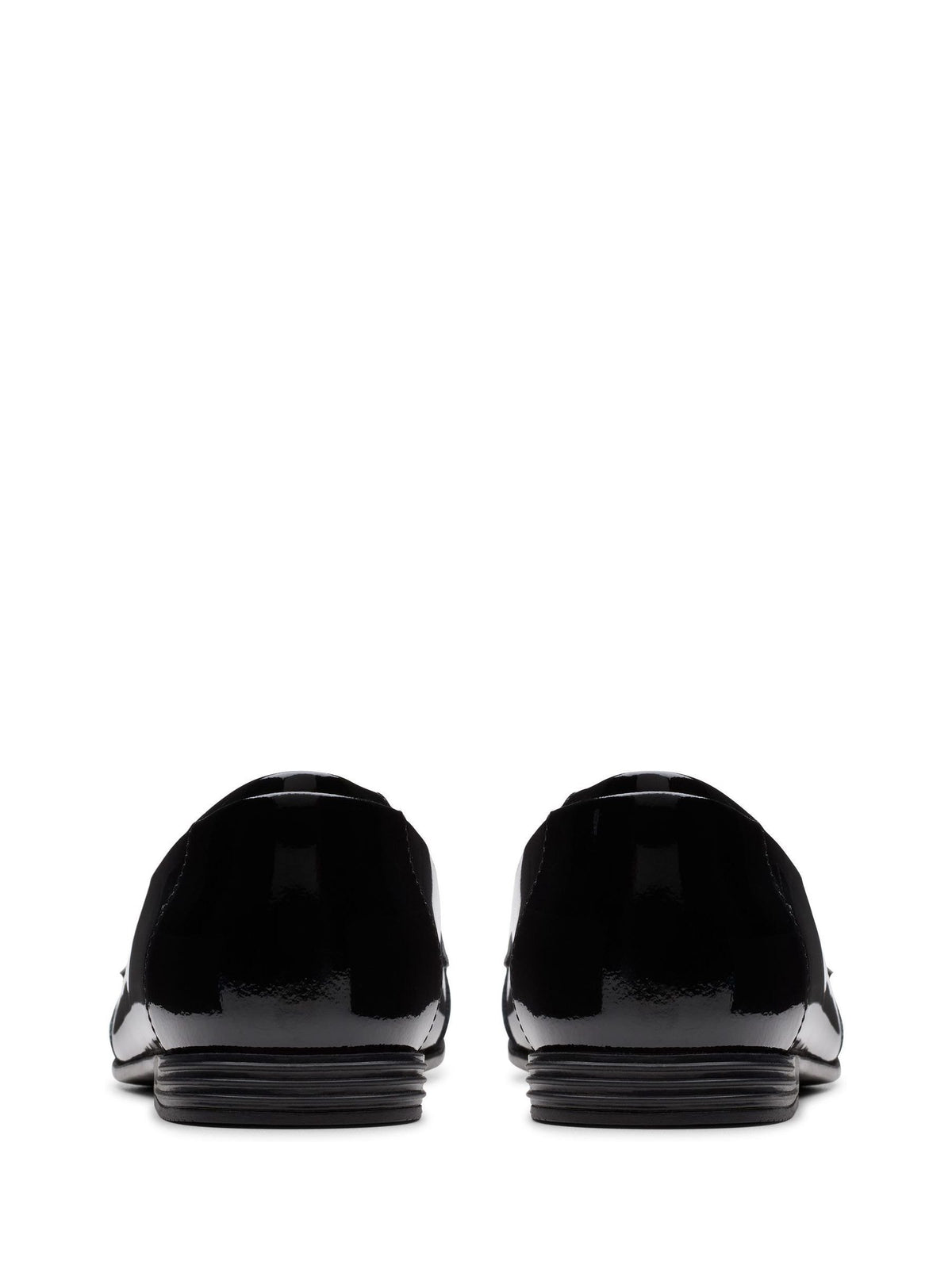 Dsiney Kidz - Clarks Black Patent Standard Fit (F) Finja Loafer Older Shoes image 5