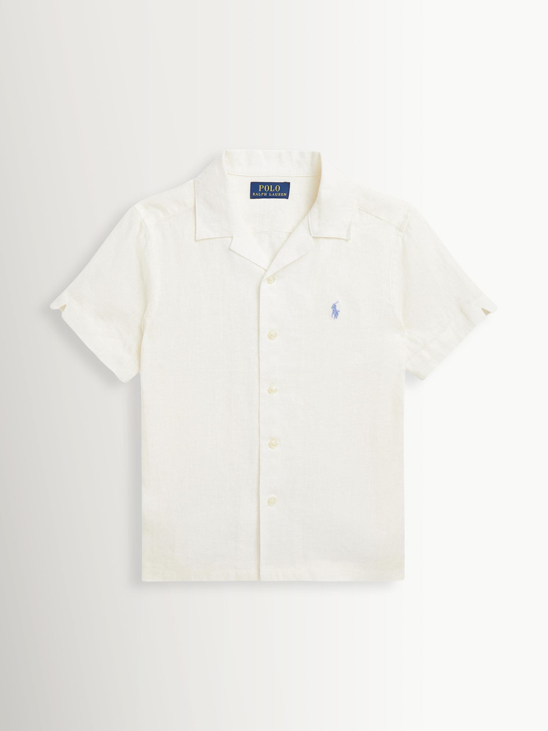 Dsiney Kidz - Polo Ralph Lauren Ivory Linen Camp Collar Shirt image 1