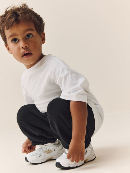 Black Regular Fit Soft Touch Jersey Joggers (3mths-7yrs) image 2