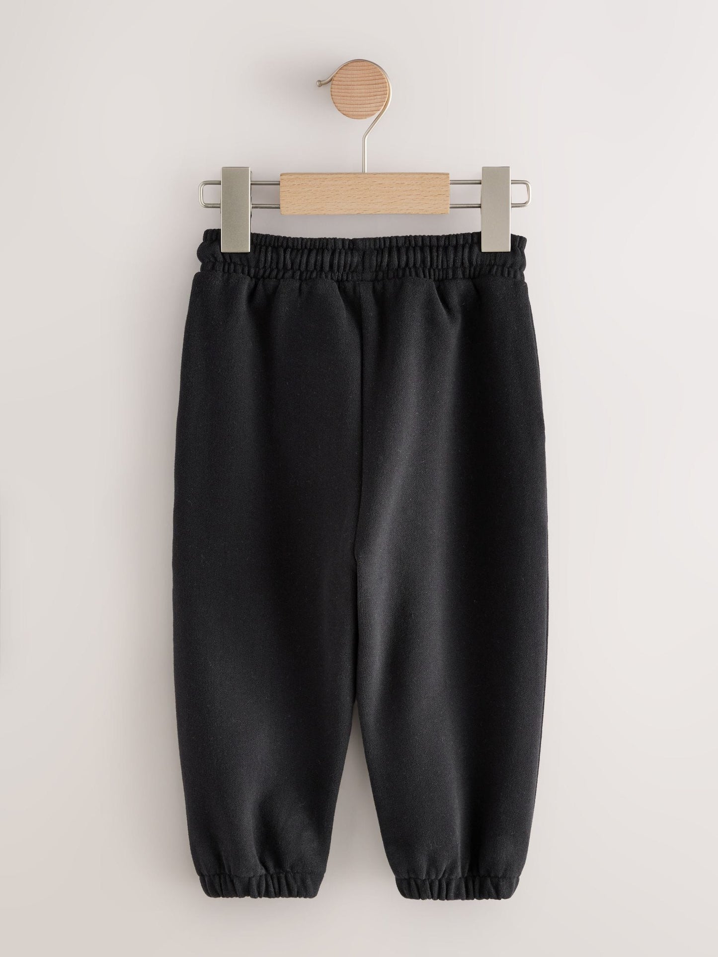 Black Regular Fit Soft Touch Jersey Joggers (3mths-7yrs) image 5
