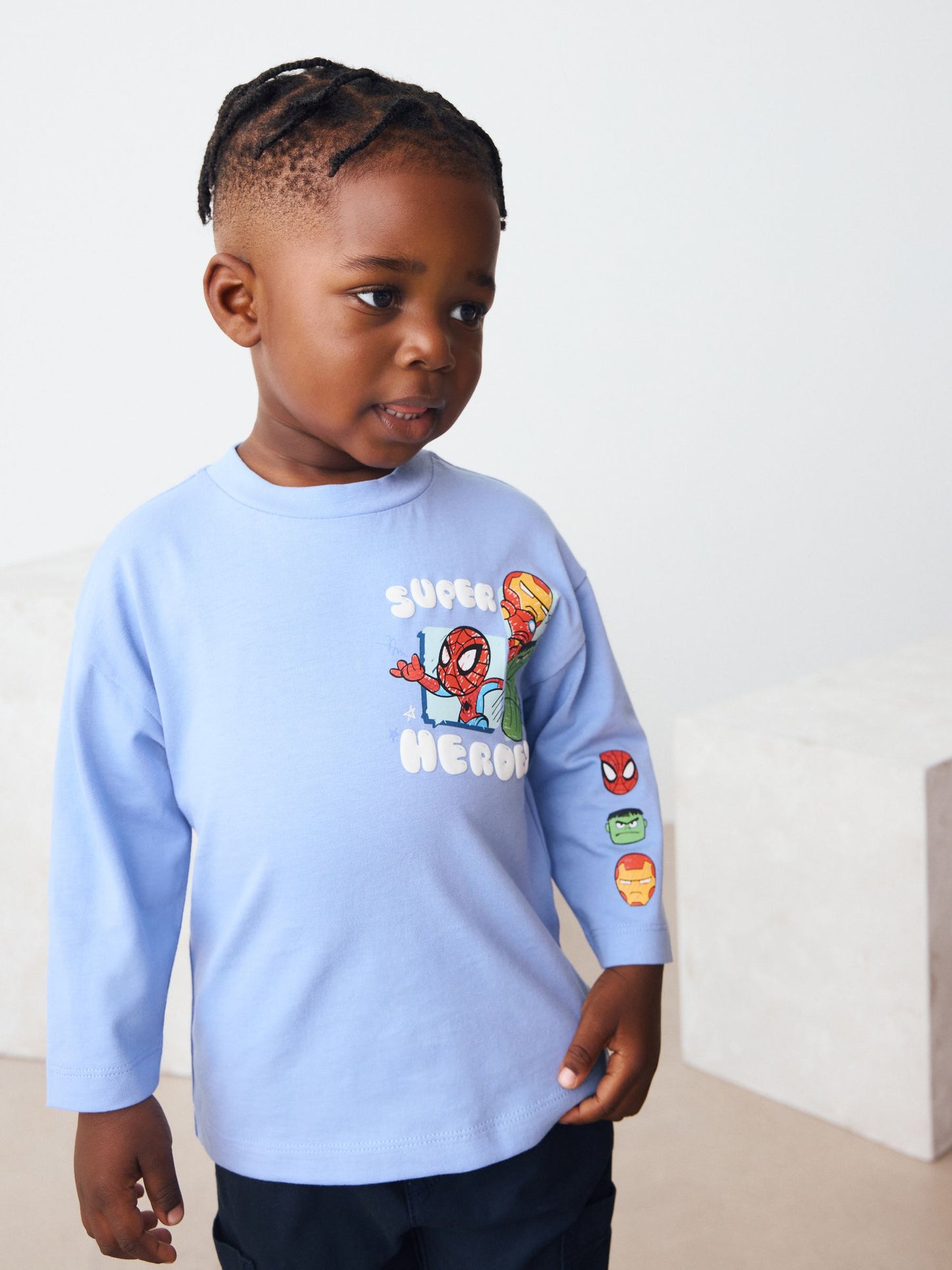 Dsiney Kidz - Blue Marvel Long Sleeve T-Shirt (3mths-8yrs) image 2