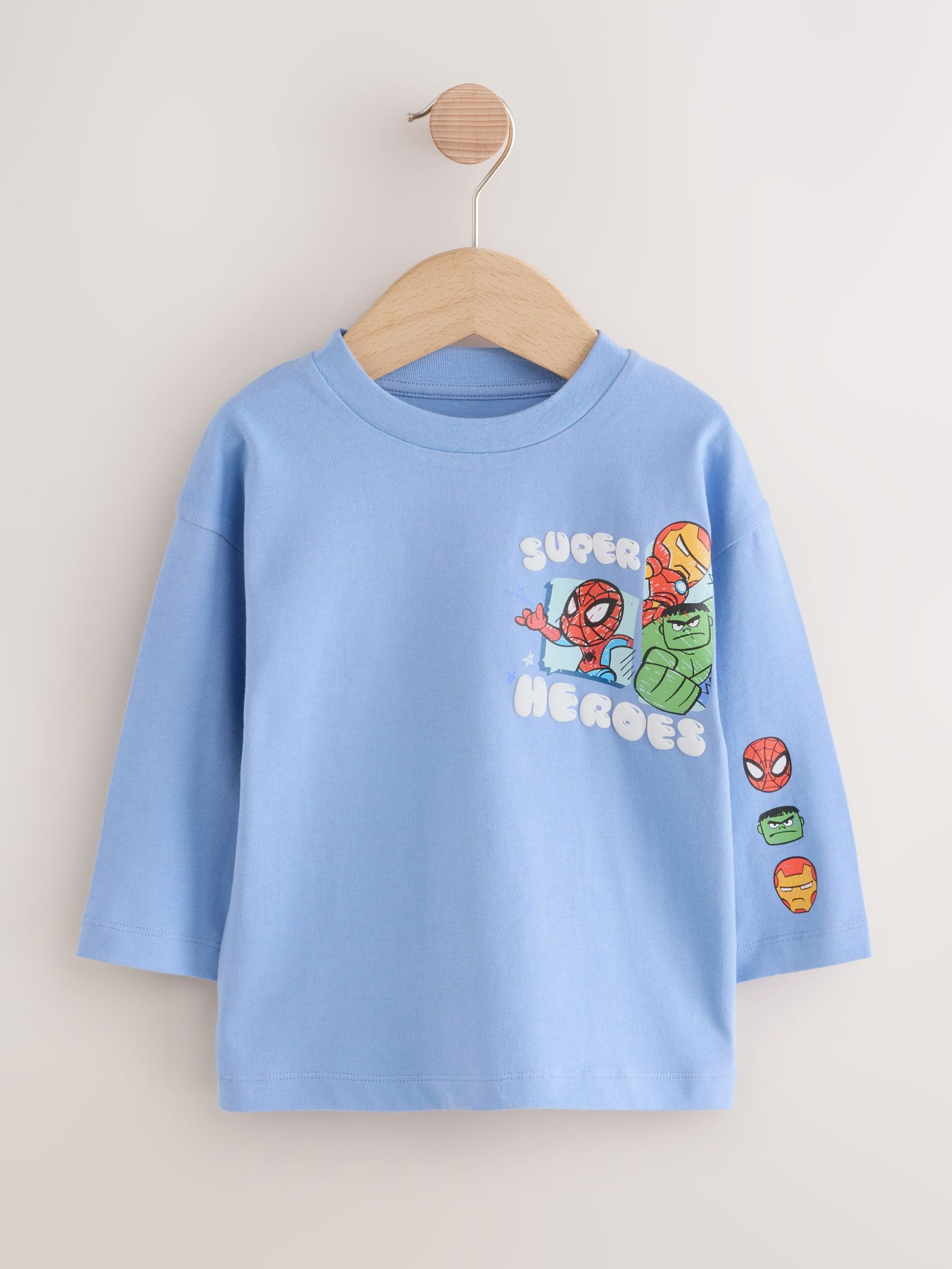 Dsiney Kidz - Blue Marvel Long Sleeve T-Shirt (3mths-8yrs) image 4