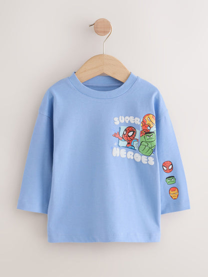 Dsiney Kidz - Blue Marvel Long Sleeve T-Shirt (3mths-8yrs) image 4