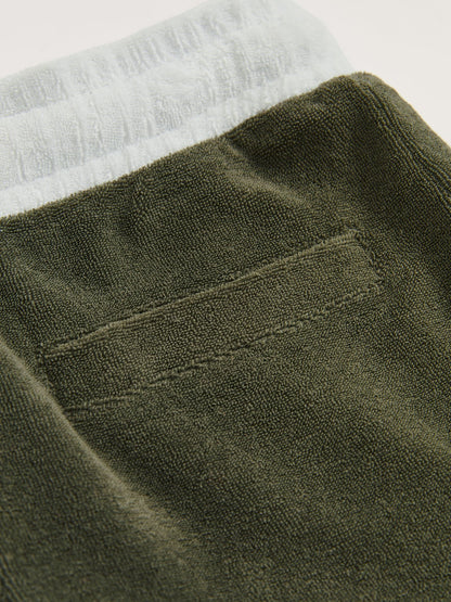 Dsiney Kidz - Reiss Green Multi Selvio 3-9 yrs Velour Colour-Block Shorts image 5