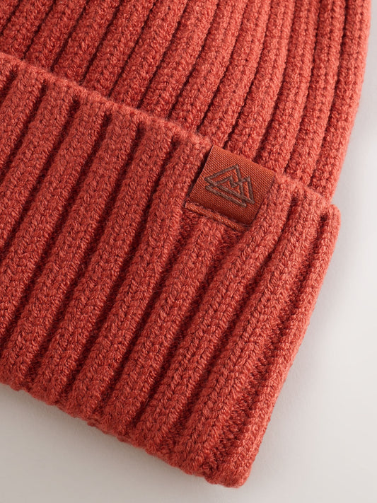 Pumpkin Orange Knitted Beanie Hat (1-16yrs) image 3