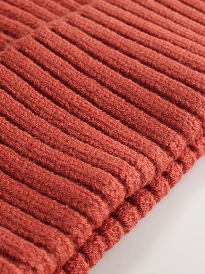 Pumpkin Orange Knitted Beanie Hat (1-16yrs) - image 3