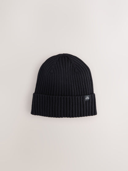 Black Knitted Beanie Hat (1-16yrs) - image 1