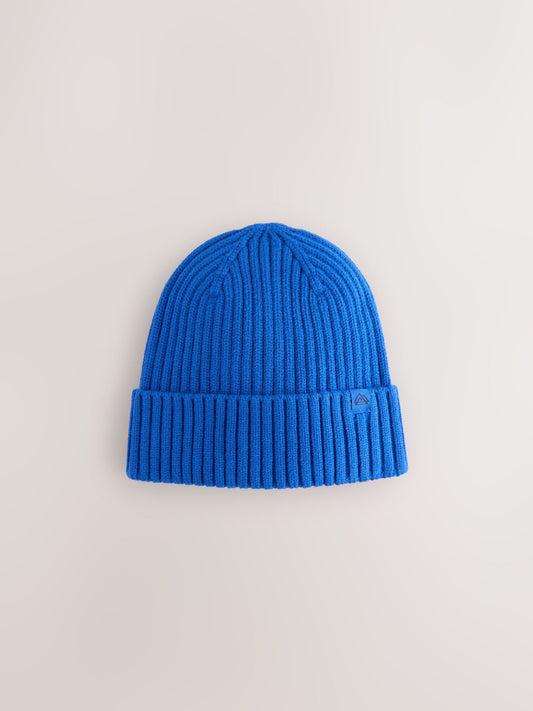 Cobalt Blue Knitted Beanie Hat (1-16yrs) image 1