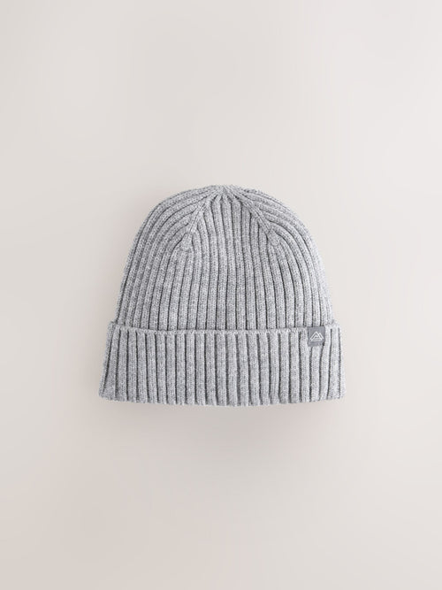 Grey Knitted Beanie Hat (1-16yrs) image 1
