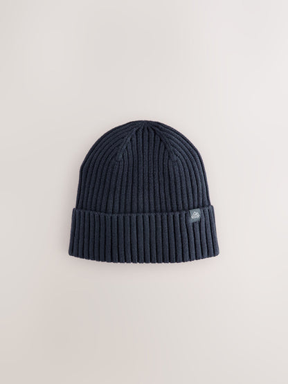 Navy Blue Knitted Beanie Hat (1-16yrs) - image 1