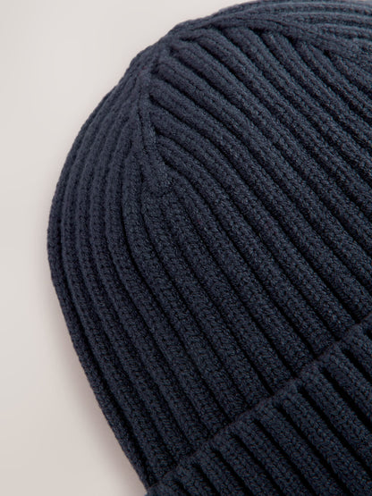 Navy Blue Knitted Beanie Hat (1-16yrs) - image 3