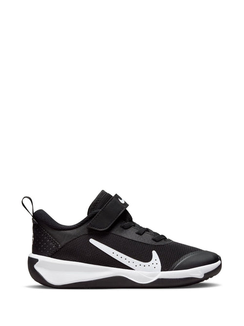 Nike Black/White Junior Omni Court Trainers image 1