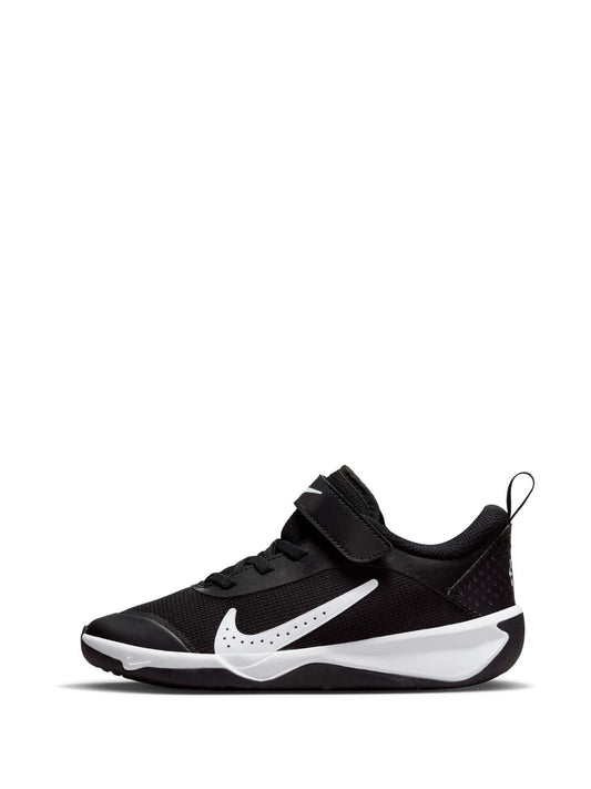 Nike Black/White Junior Omni Court Trainers image 2