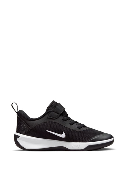 Nike Black/White Junior Omni Court Trainers image 3