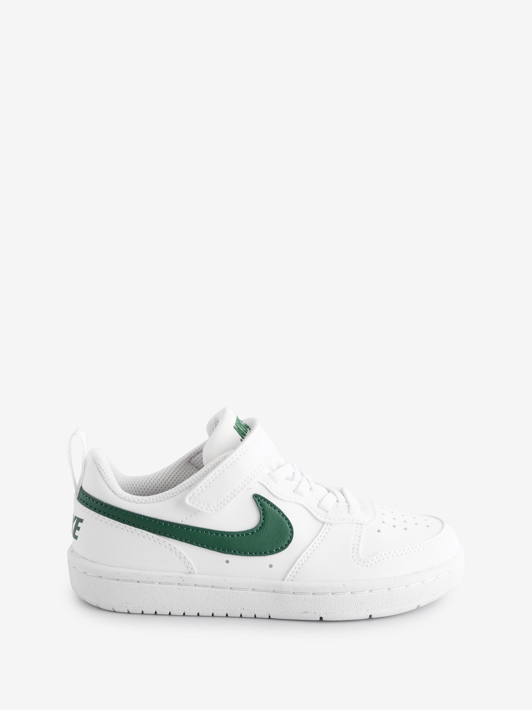Nike White/Fir Green Junior Court Borough Low Recraft Trainers image 1