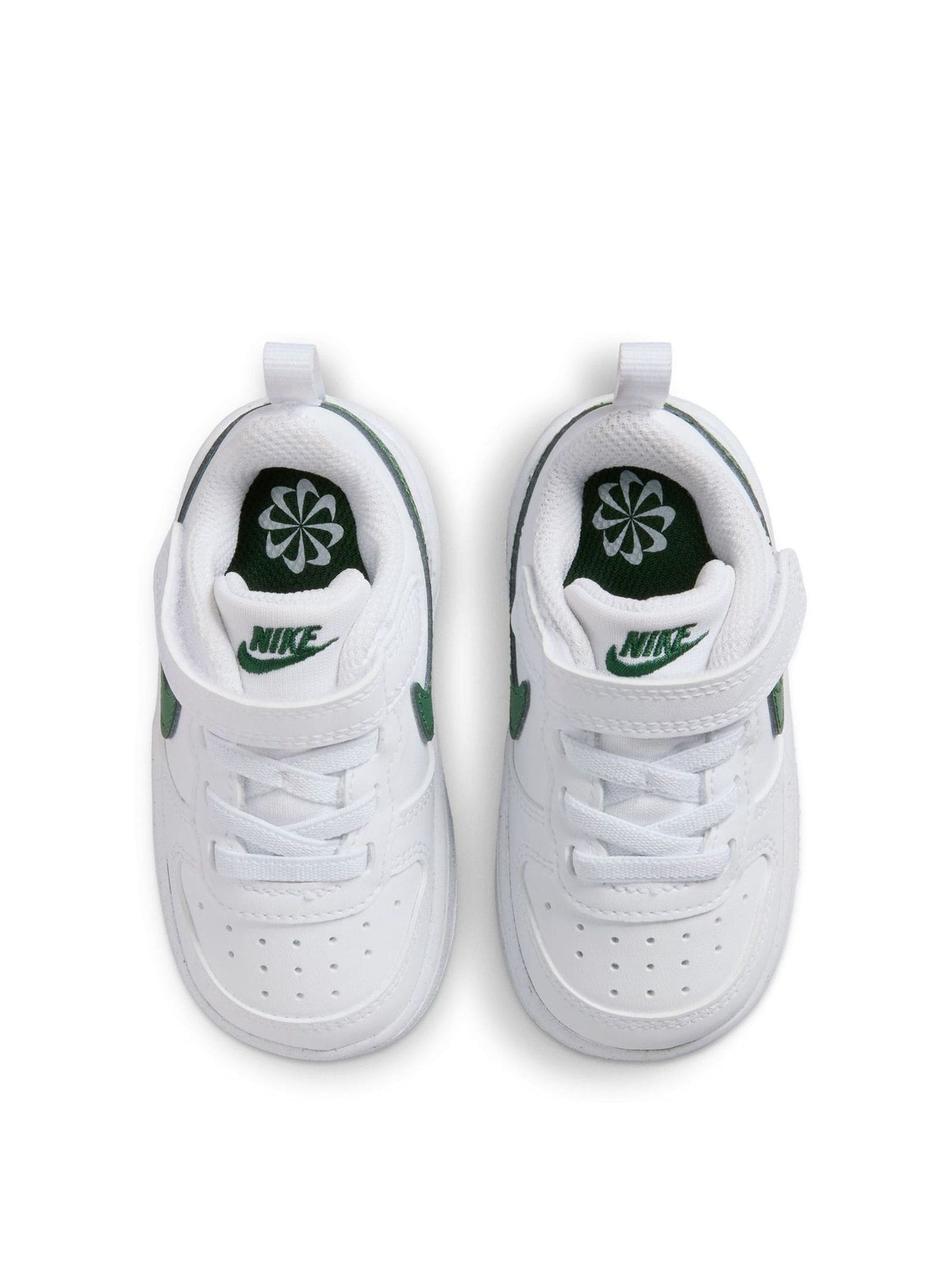 Nike White/Fir Green Infant Court Borough Low Recraft Trainers image 4