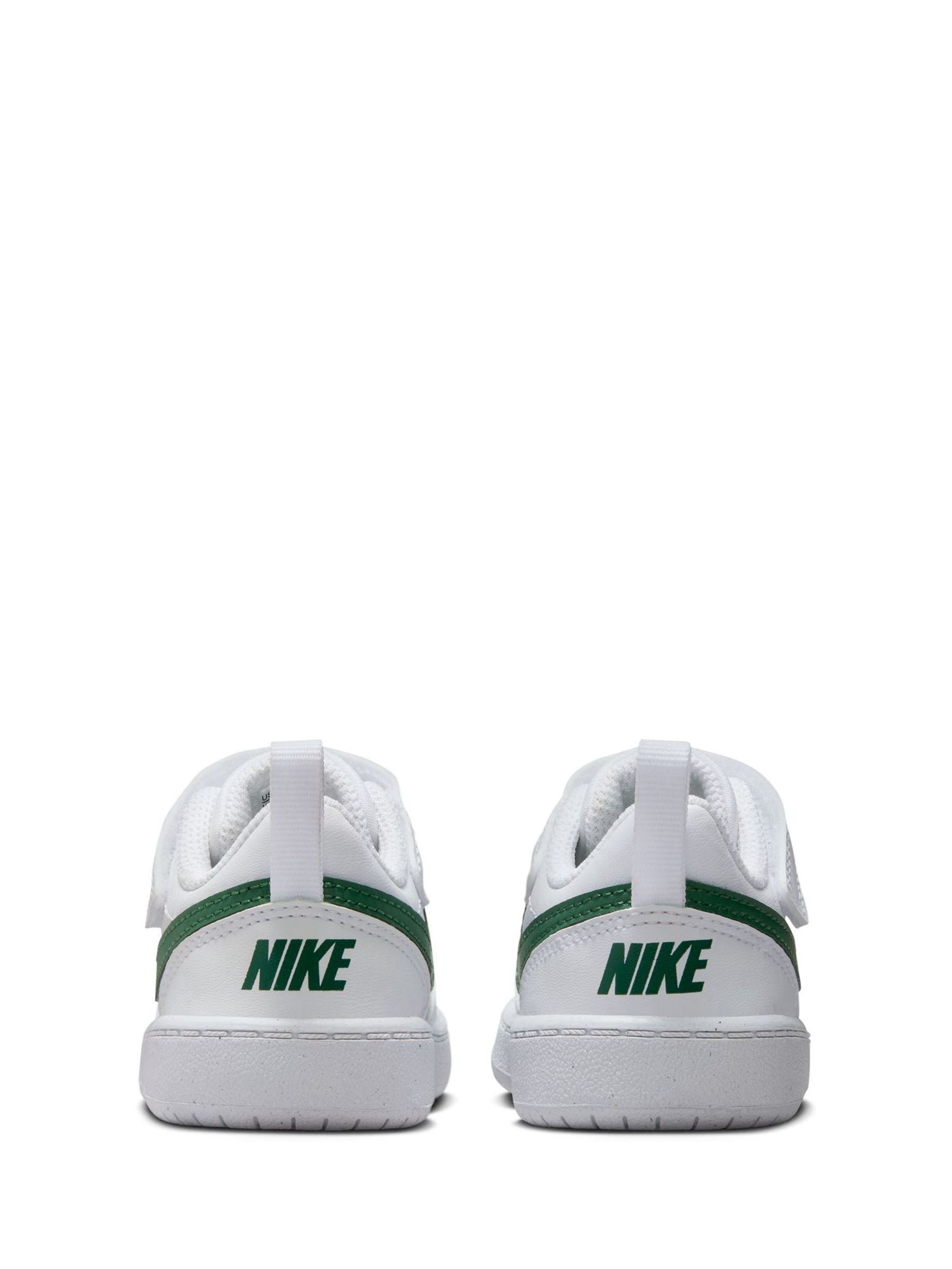 Nike White/Fir Green Infant Court Borough Low Recraft Trainers image 5
