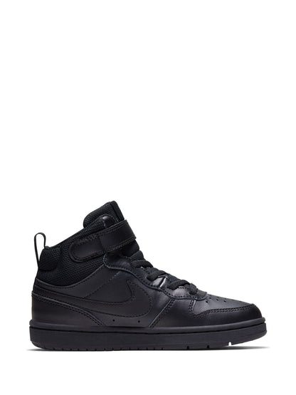 Nike Black Junior Court Borough Mid Trainers image 1