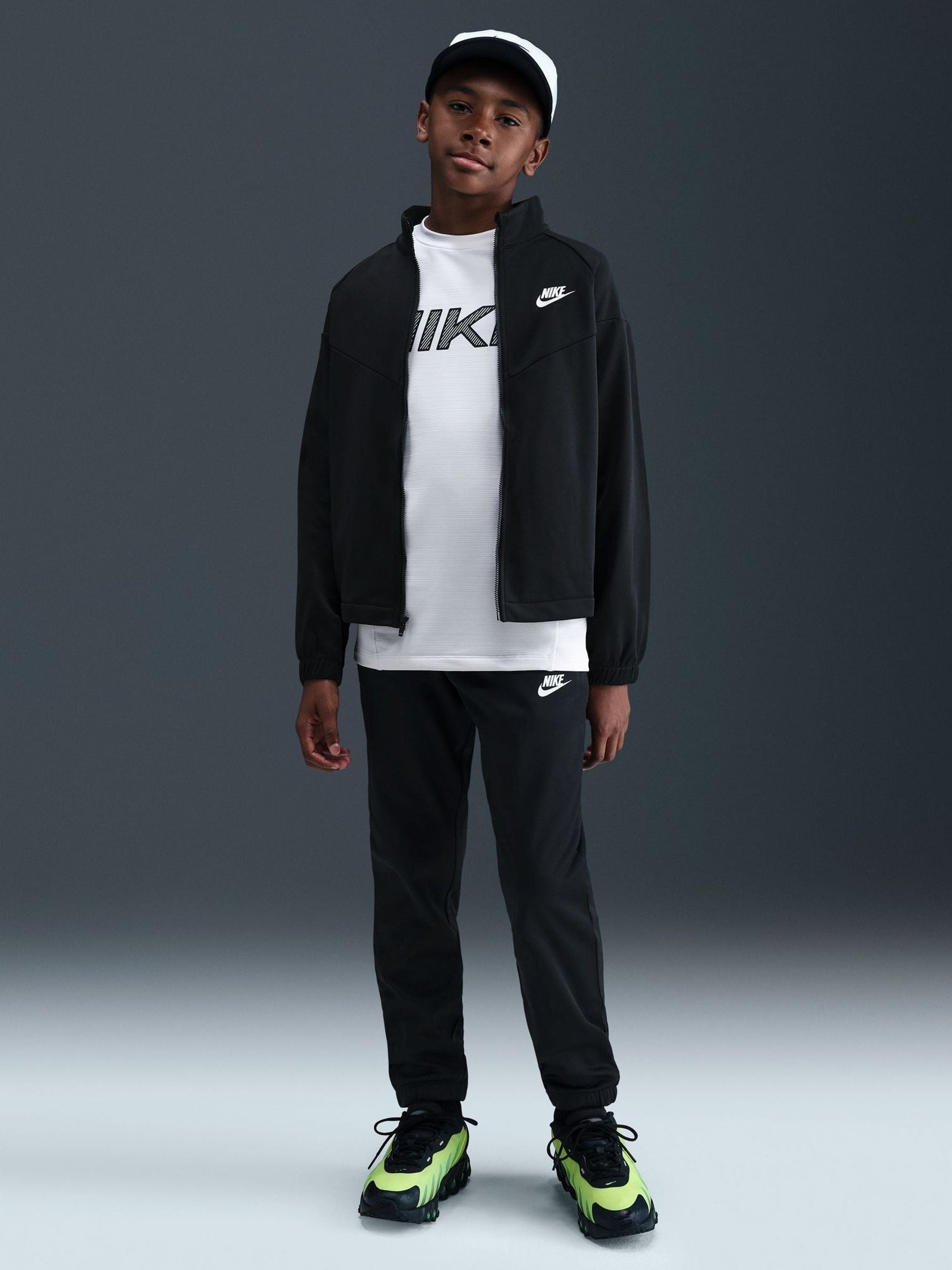 Dsiney Kidz - Nike Black Dri-Fit Poly Zip Through Tracksuit image 1