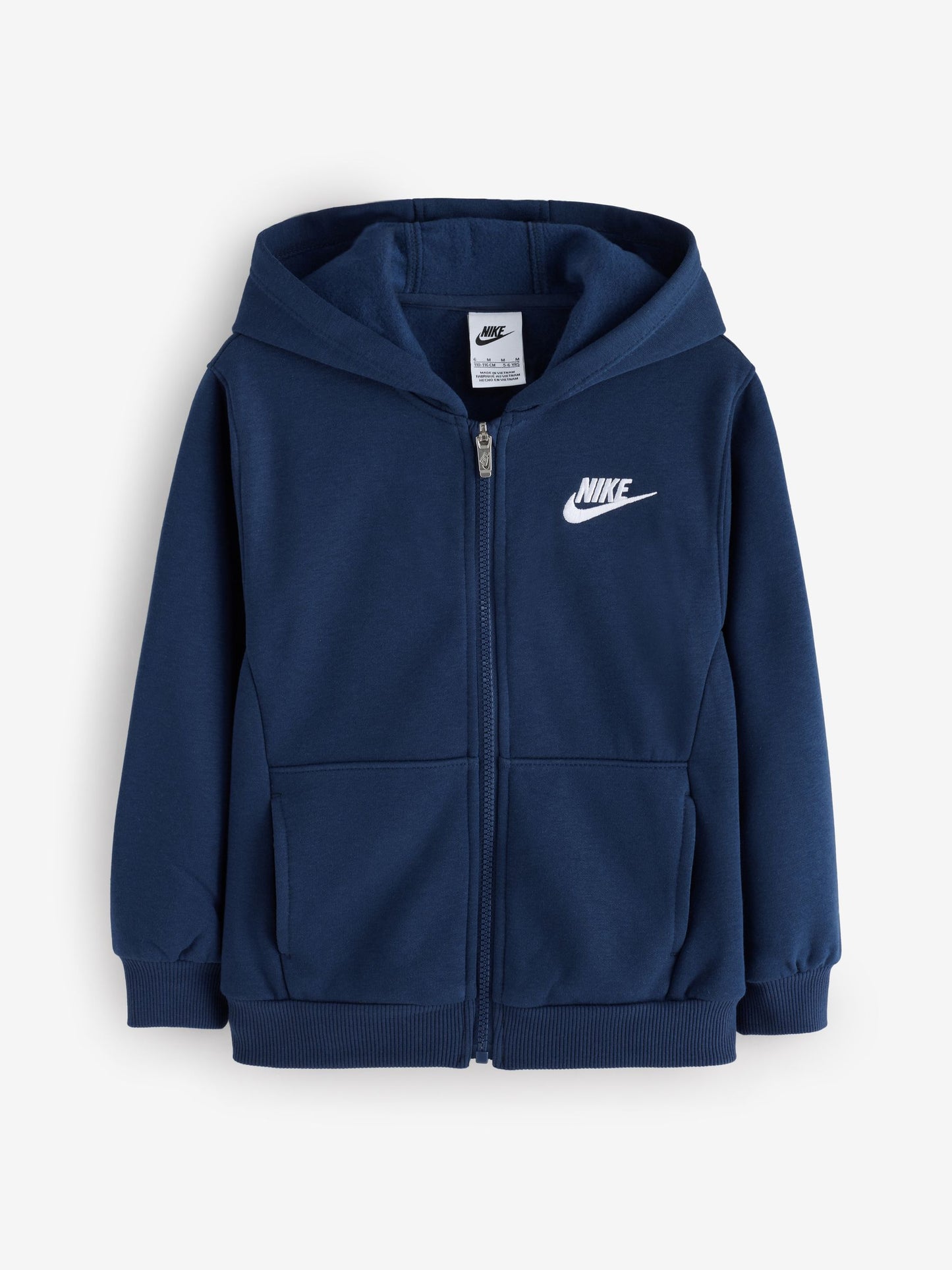 Dsiney Kidz - Nike Navy Little Kids Club Fleece Zip Through Hoodie image 4