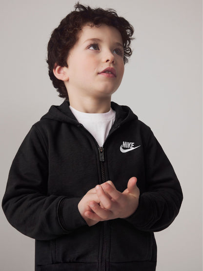 Dsiney Kidz - Nike Black Little Kids Club Fleece Zip Through Hoodie image 3