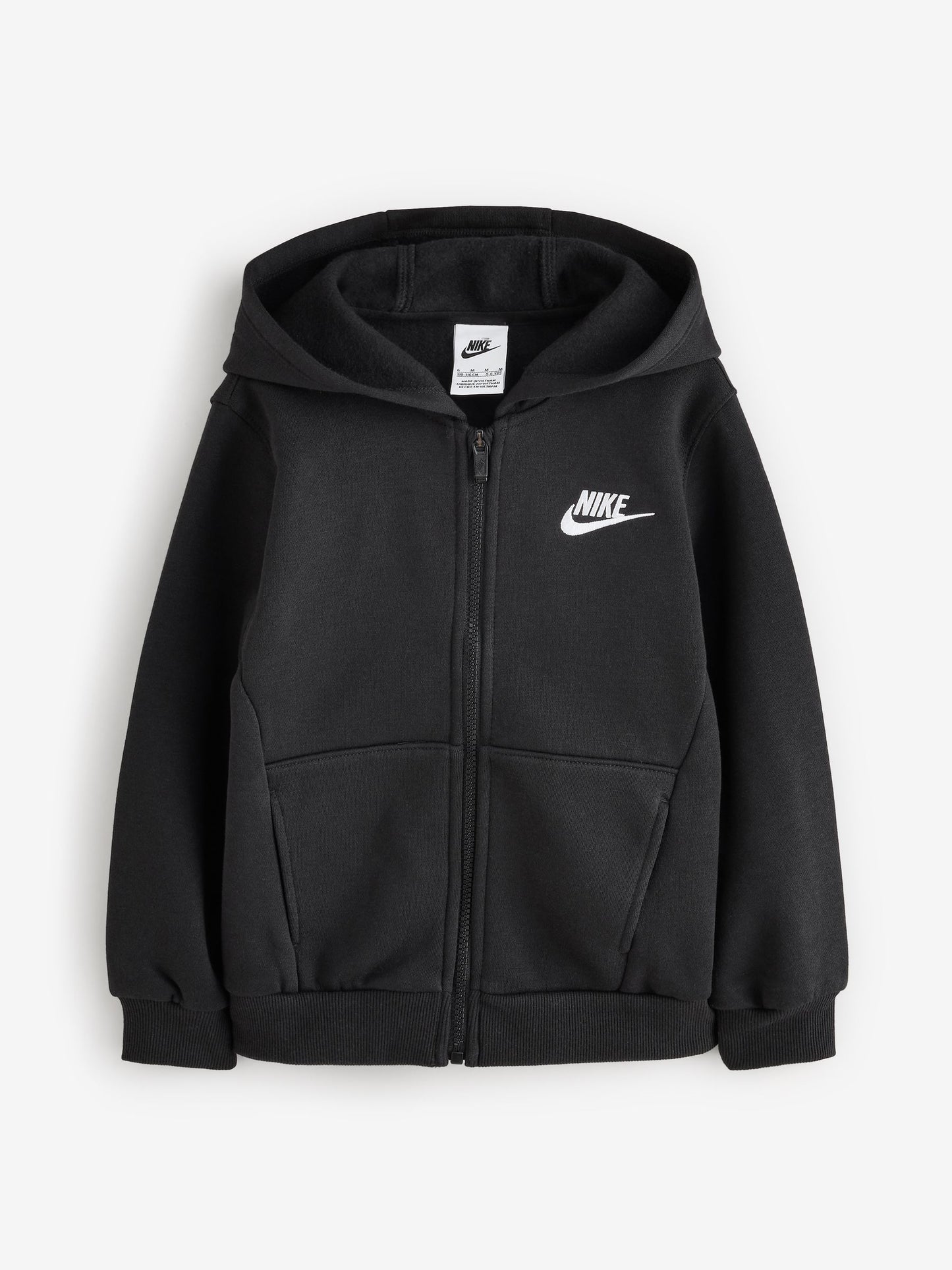 Dsiney Kidz - Nike Black Little Kids Club Fleece Zip Through Hoodie image 4