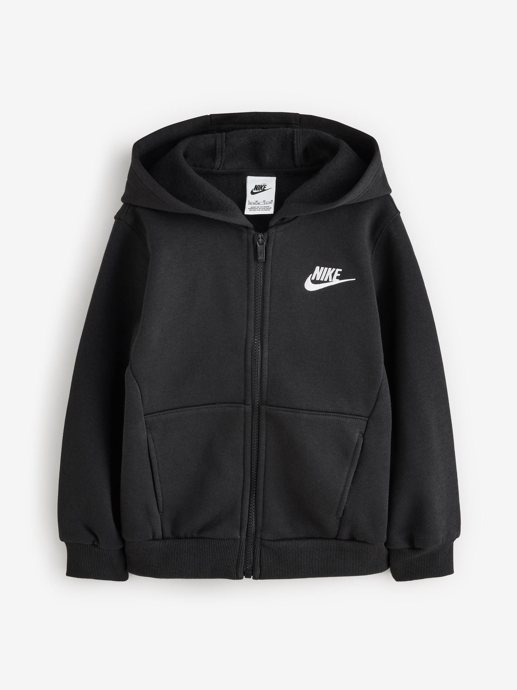 Dsiney Kidz - Nike Black Little Kids Club Fleece Zip Through Hoodie image 4