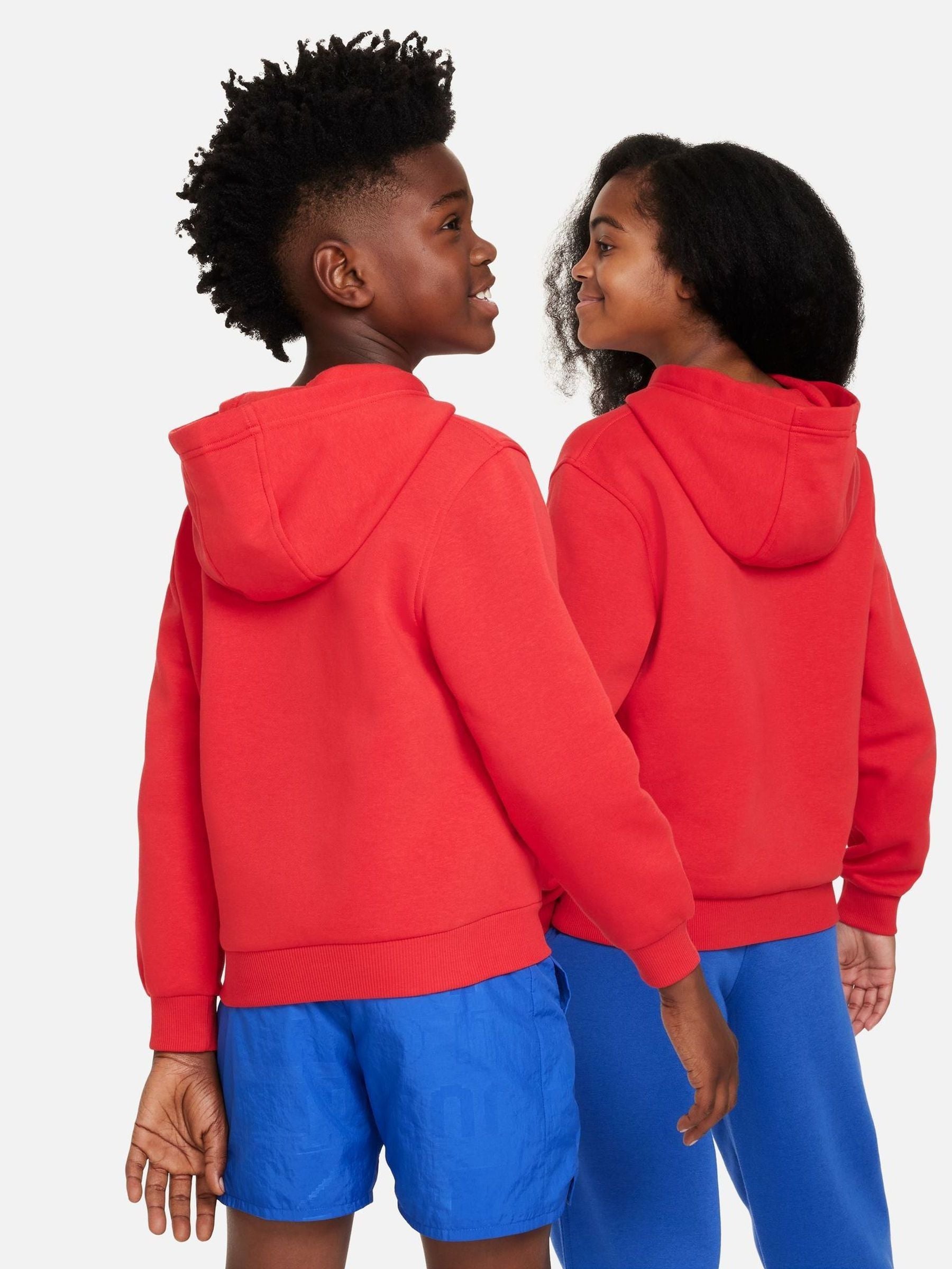 Dsiney Kidz - Nike Red Club Fleece Pullover Hoodie image 2