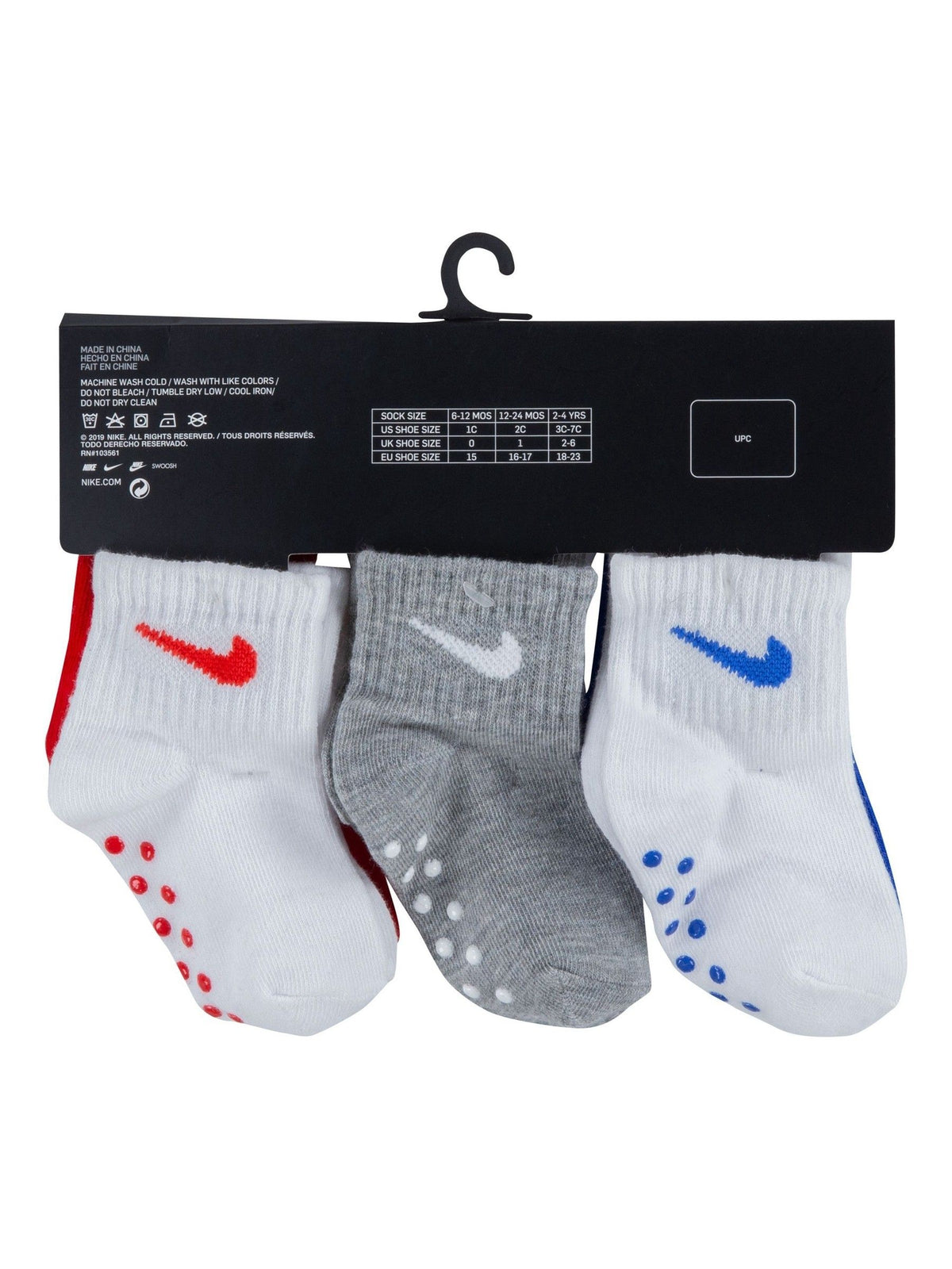 Nike Blue Infant Colour Pop Gripper Socks  6 Pack - image 5